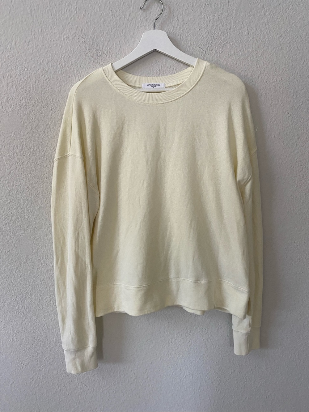 perfectwhitetee Tyler Sweatshirt Ribbed Crewneck Sweatshirt - Picture 2 of 7